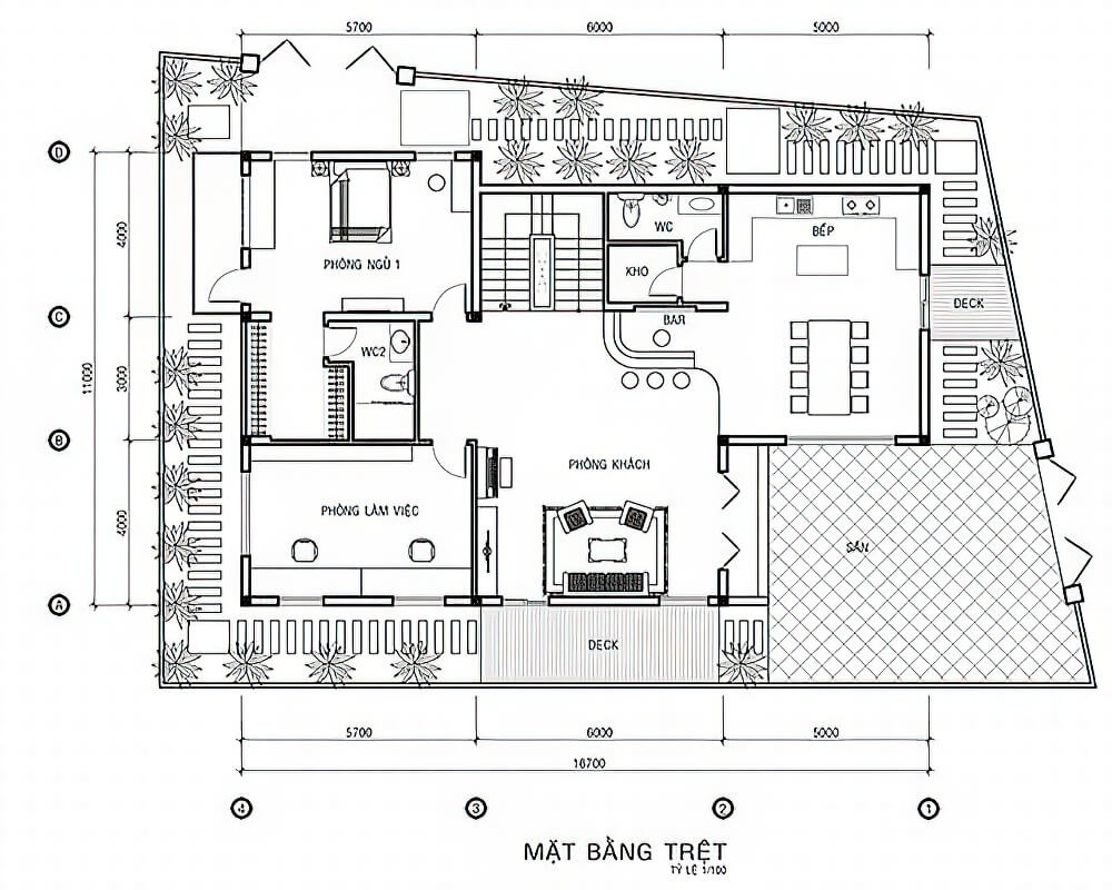 Thiết kế biệt thự 3 tầng tân cổ điển nhà vườn đẹp không tì vết bà Ngân   Hải Phòng BT32370