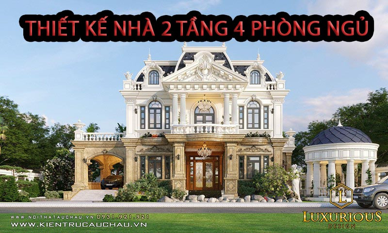 Thiet Ke Nha 2 Tang 4 Phong Ngu